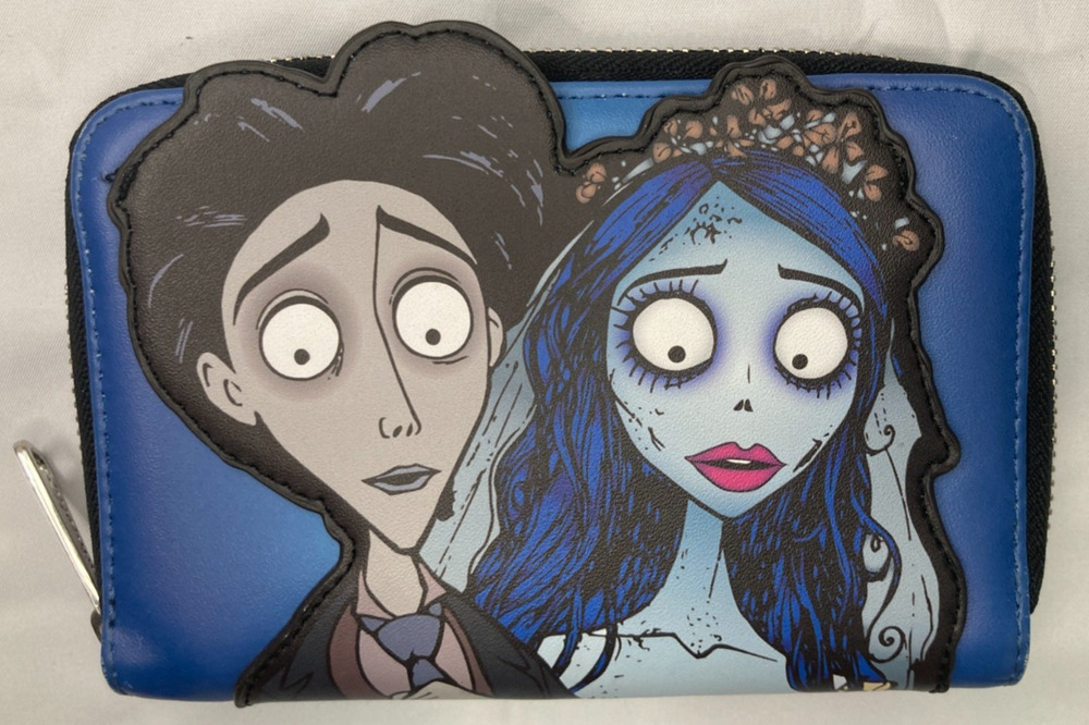 Loungefly Corpse Bride Emily & Victor Glow in Dark Zip Around Wallet Exclusive